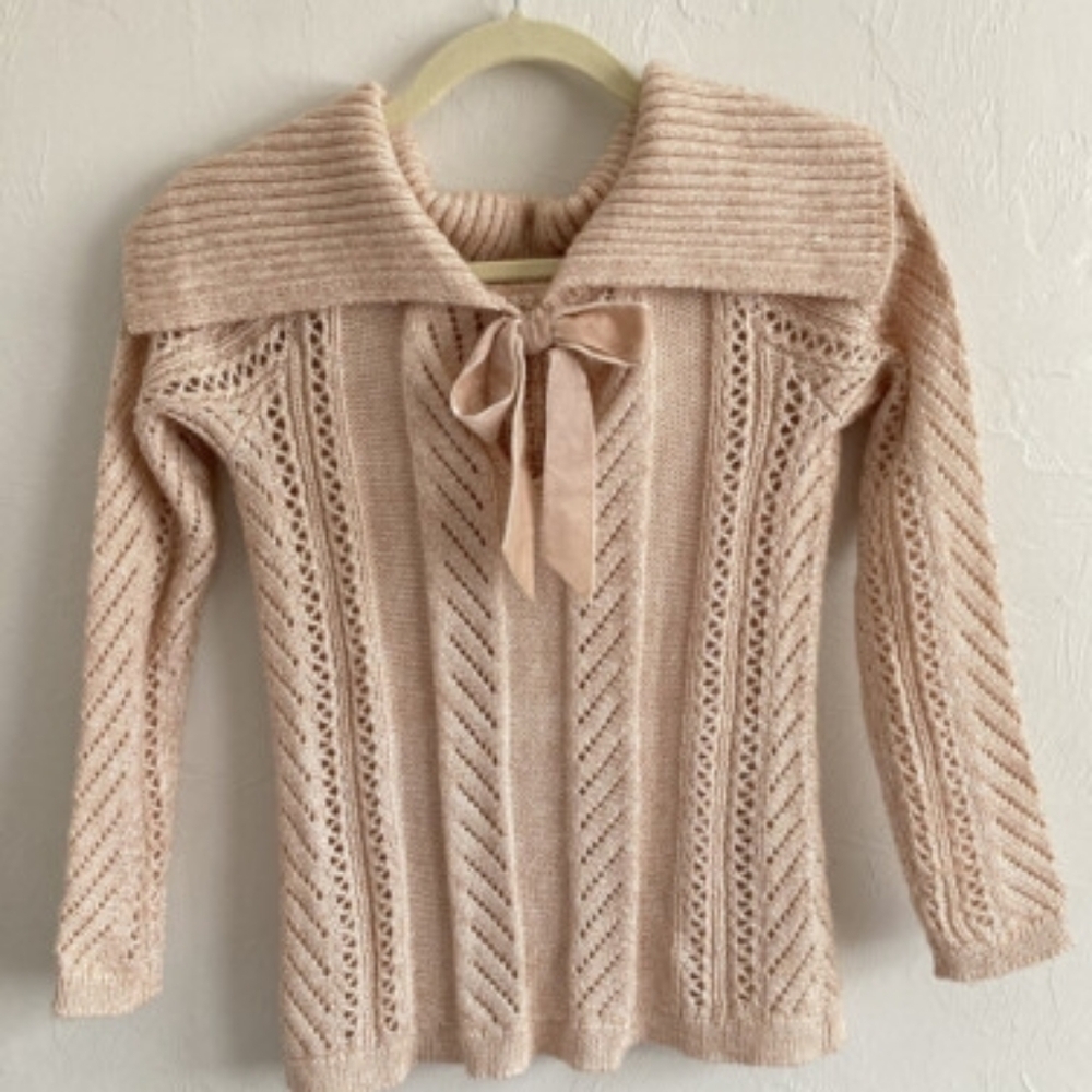 Women's Cream Sweater - Picture 7 of 8